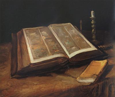 Vincent Van Gogh Still Life with Bible (nn04) Norge oil painting art